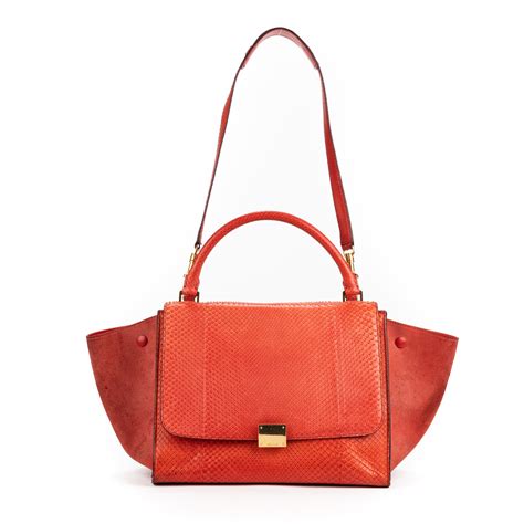 celine red trapeze bag|Celine bag crossbody price.